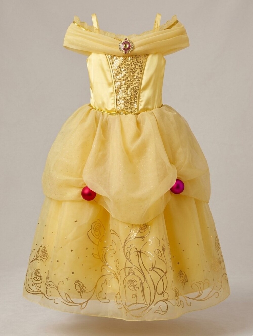 Official Disney Store Belle Costume Dress Beauty & the Beast Girls Size 7/8